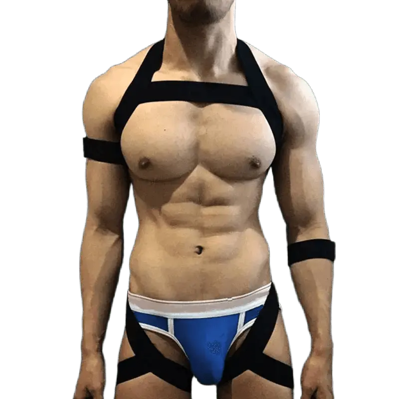 Elastic Body Harness Set Men - WOWihte