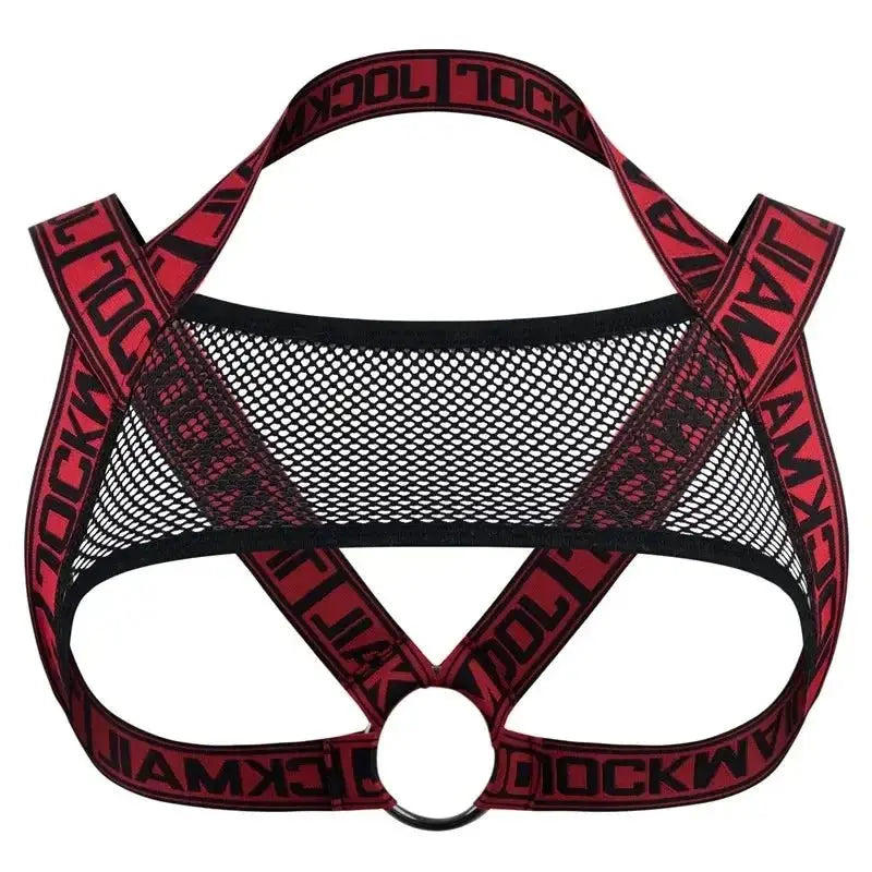 Elastic Leather Harness Tank Top - WOWihte