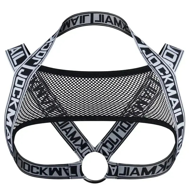 Elastic Leather Harness Tank Top - WOWihte