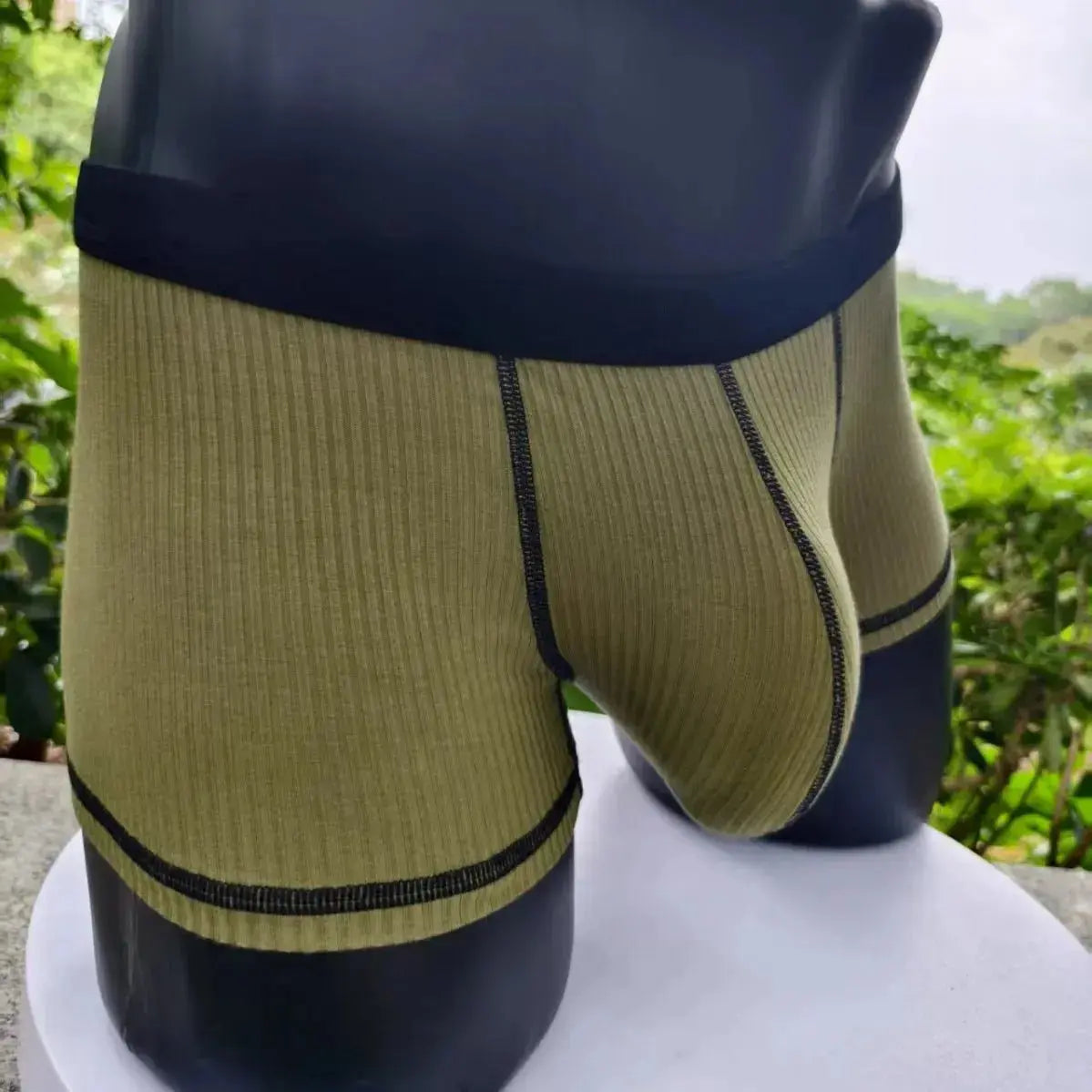 Elastic Men's Boxer Shorts - WOWihte