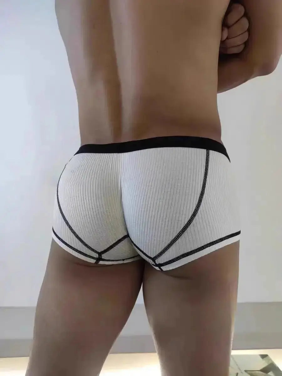 Elastic Men's Boxer Shorts - WOWihte