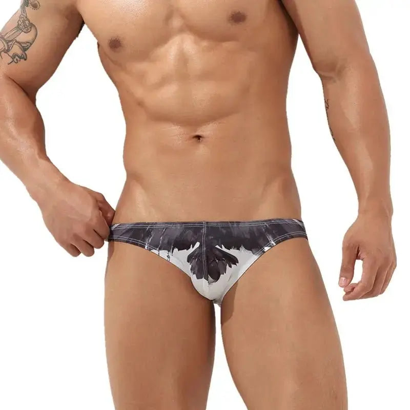 Fashion Printed Bikini Briefs - WOWihte