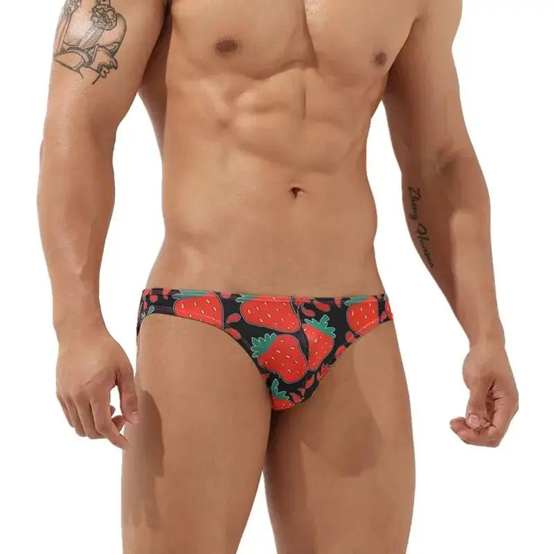 Fashion Printed Bikini Briefs - WOWihte