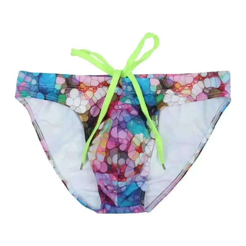 Fashion Printed Surfing Briefs - WOWihte