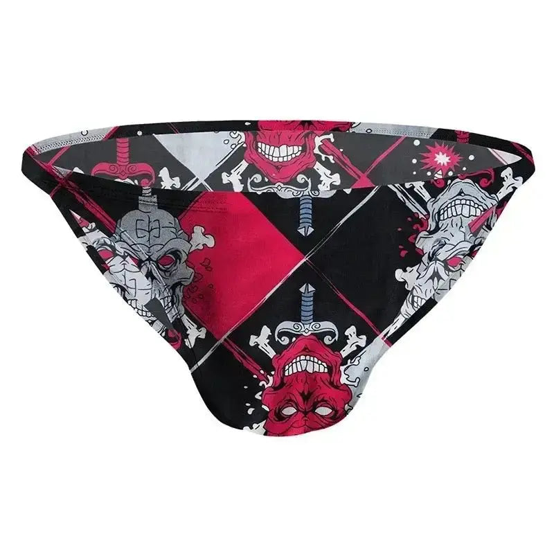 Fashionable Low - Rise Printed Briefs - WOWihte