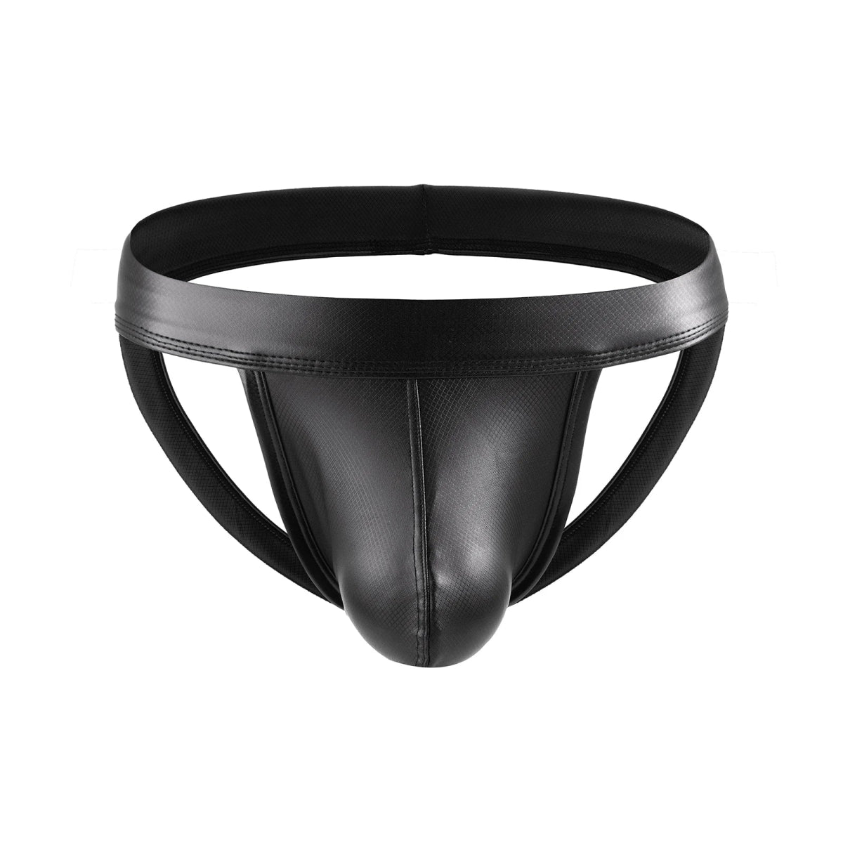 Faux Leather Jockstrap - WOWihte