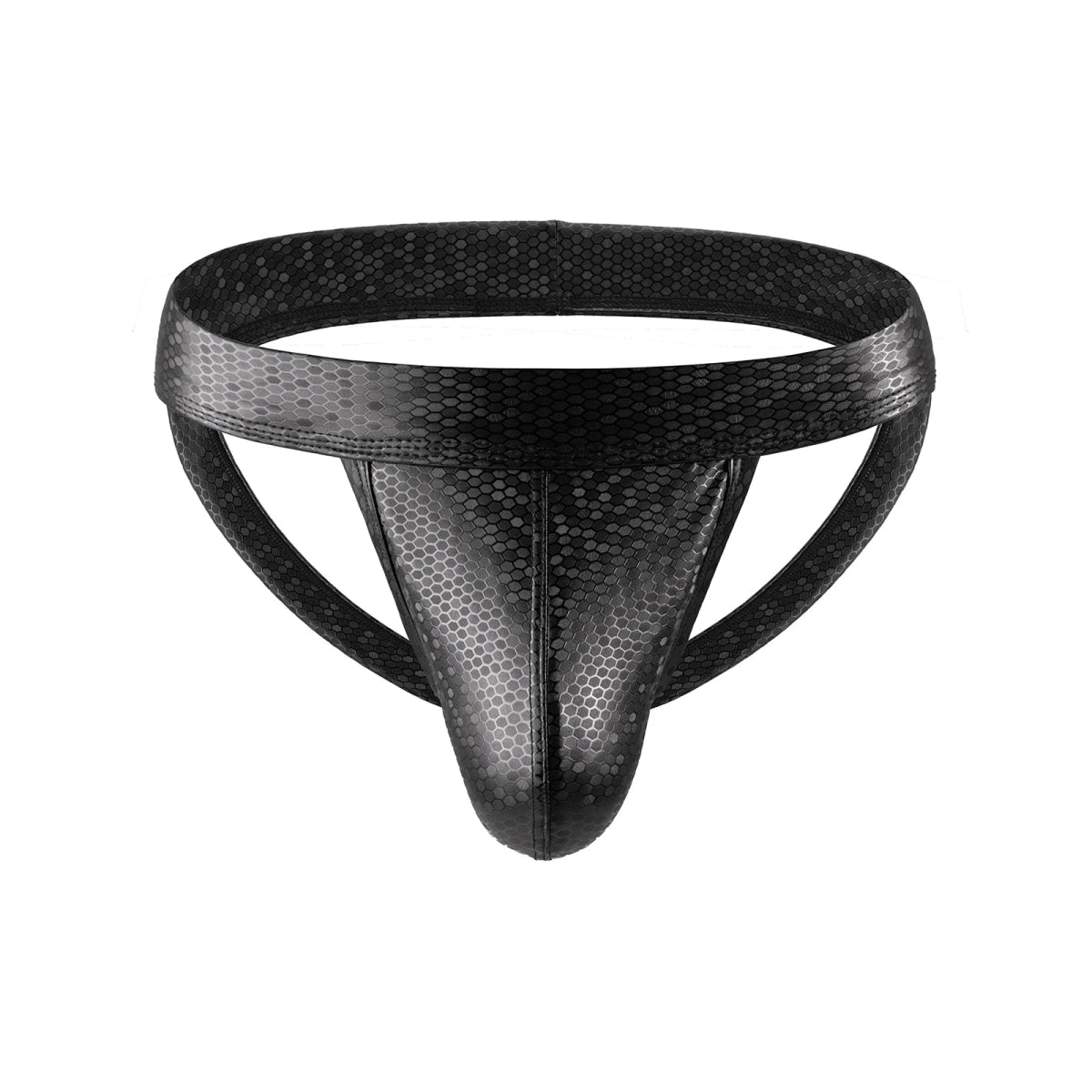 Faux Leather Jockstrap - WOWihte