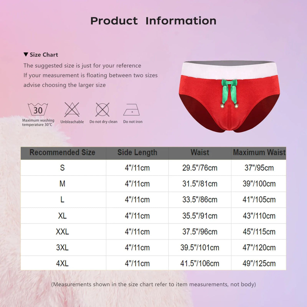 Festive Santa Velvet Pouch Briefs - WOWihte