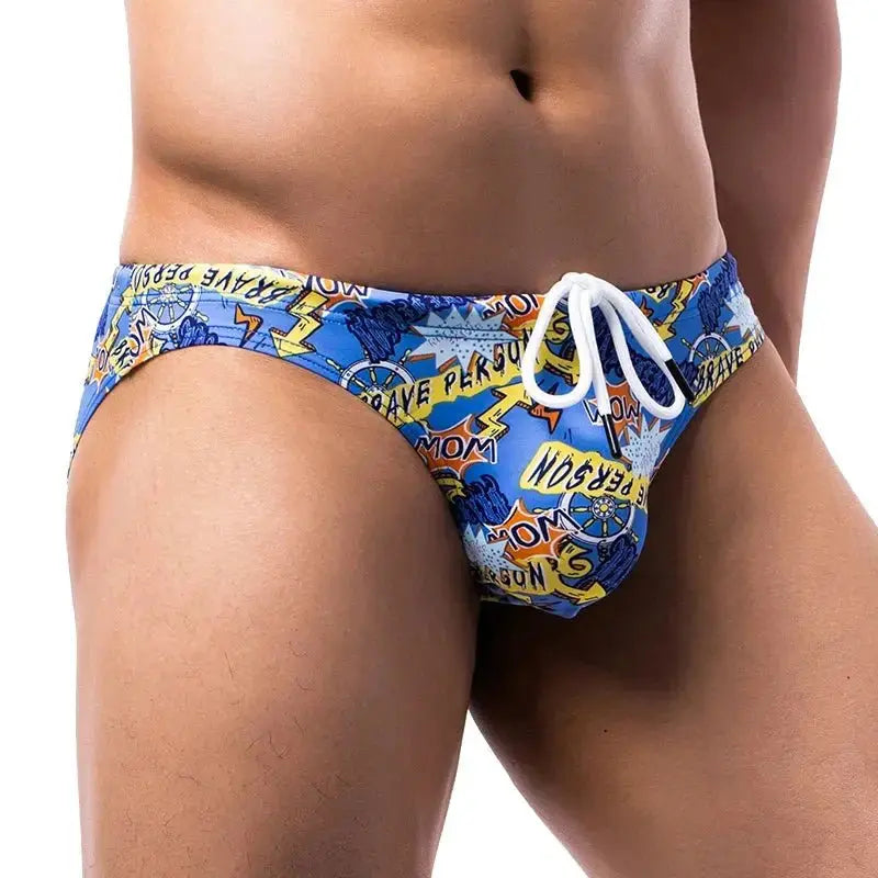 Floral Bikini Swim Briefs - WOWihte