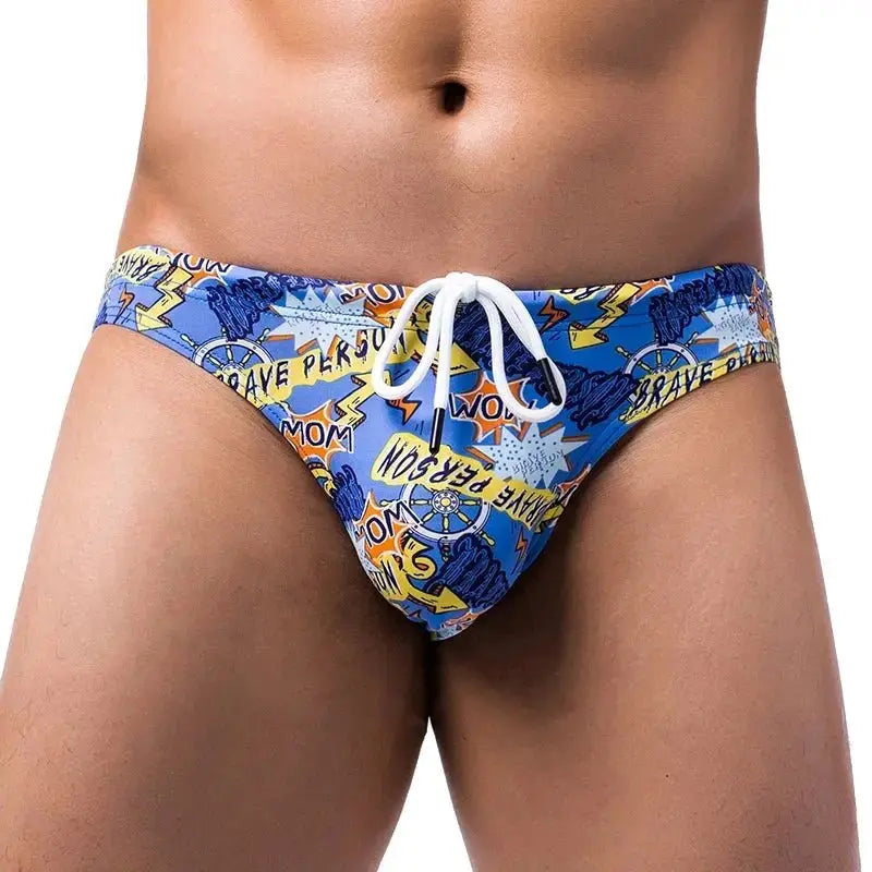 Floral Bikini Swim Briefs - WOWihte
