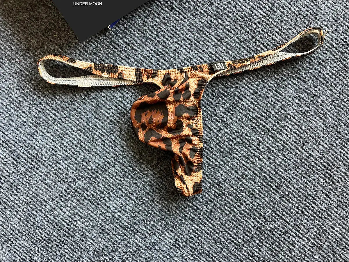Floral Print Ice Silk Thong - WOWihte
