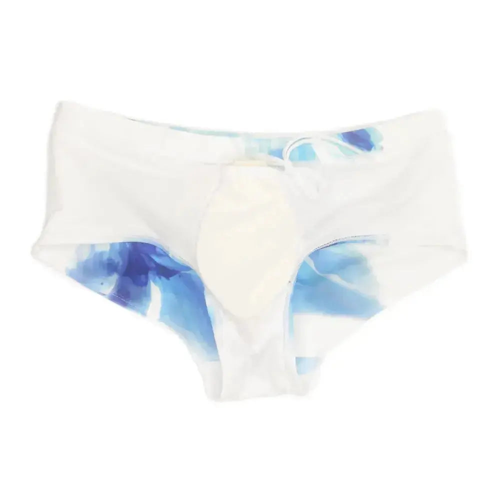 Floral Push - Up Swim Trunks - WOWihte
