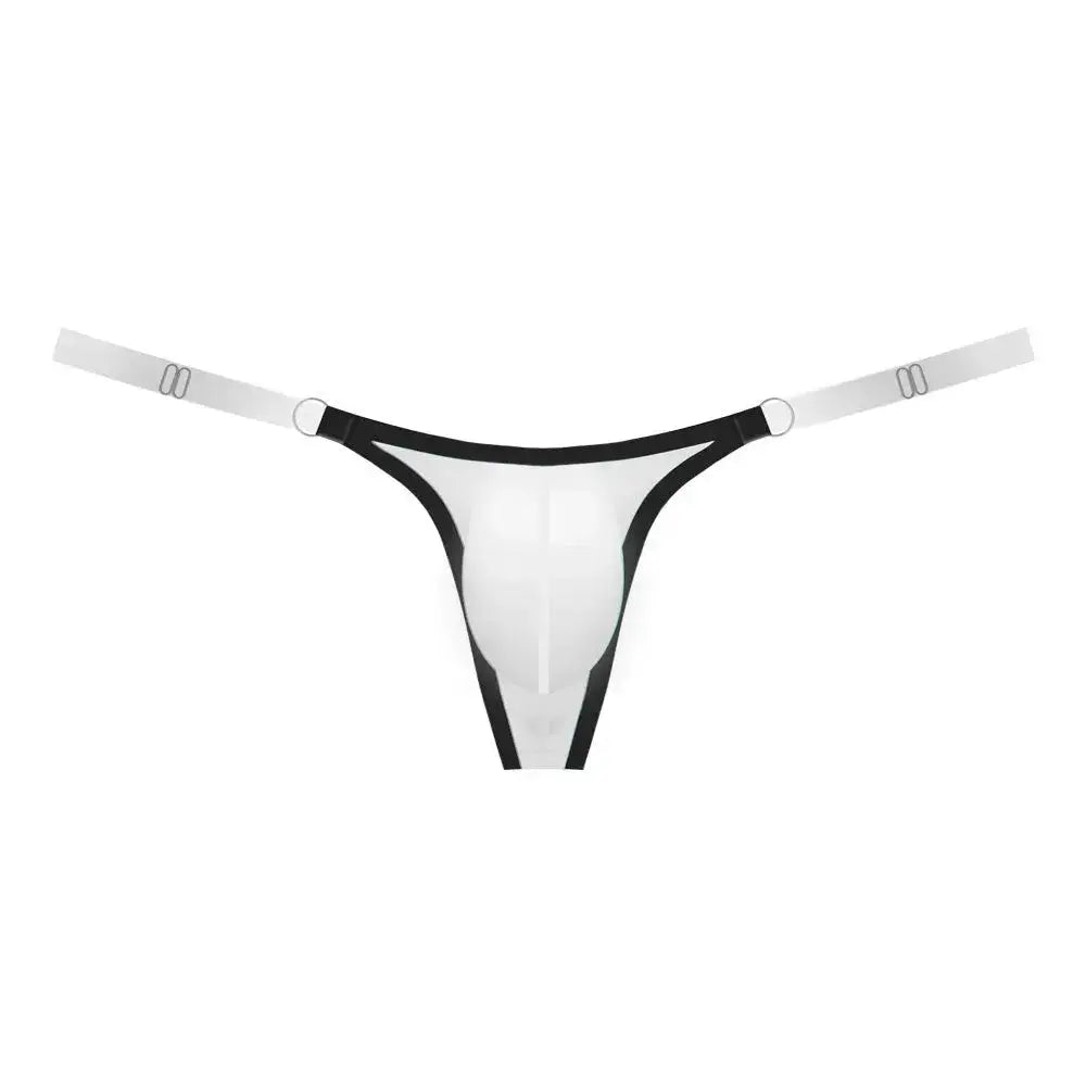 Form - Fitting Transparent Low - Rise Thong - WOWihte