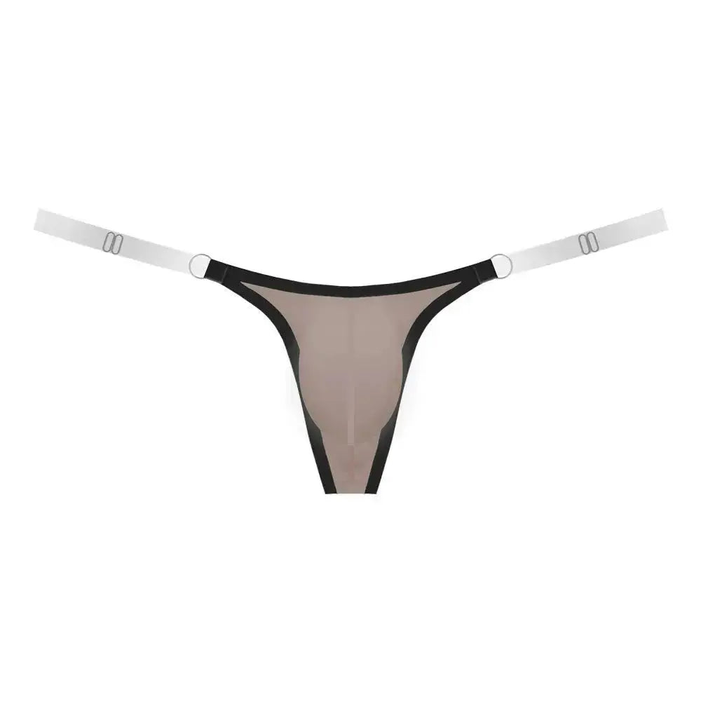 Form - Fitting Transparent Low - Rise Thong - WOWihte