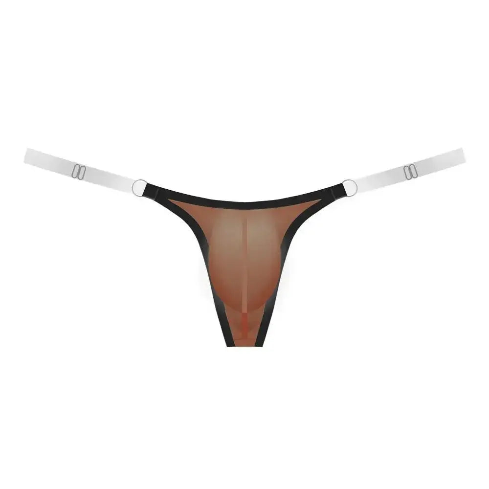 Form - Fitting Transparent Low - Rise Thong - WOWihte