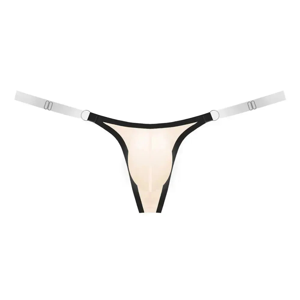Form - Fitting Transparent Low - Rise Thong - WOWihte