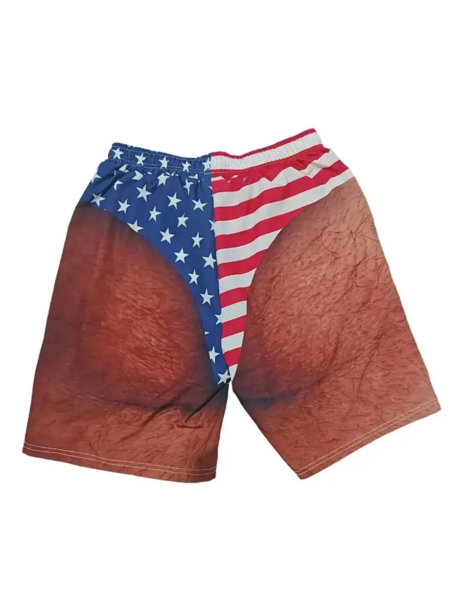 Funny Hairy Legs Swim Trunks - WOWihte