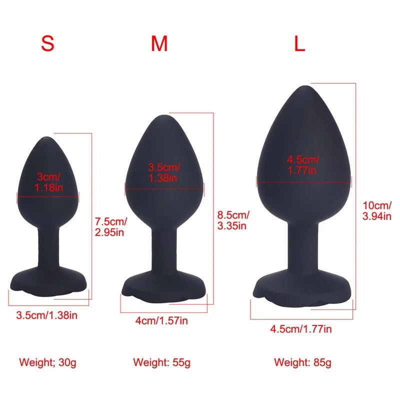 GEEBA Silicone Anal Plug Trainer - WOWihte