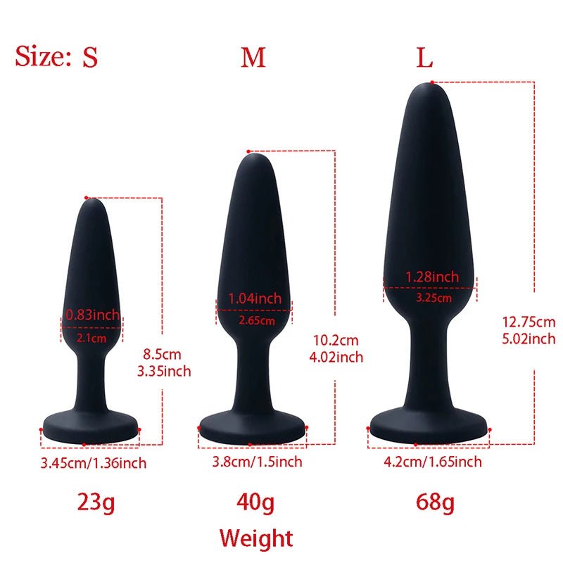 GEEBA Silicone Anal Plug Trainer - WOWihte