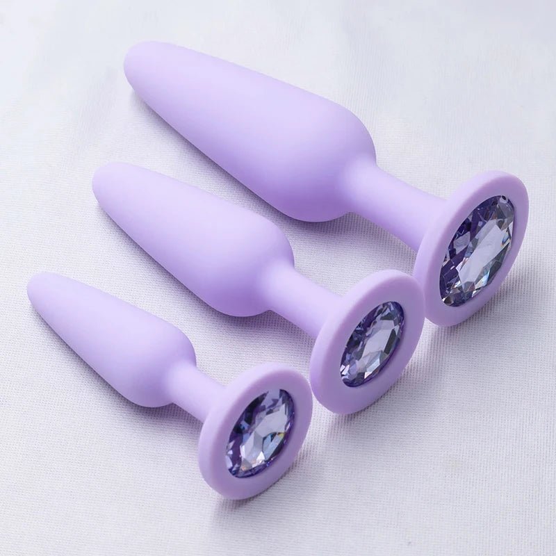 GEEBA Silicone Anal Plug Trainer - WOWihte