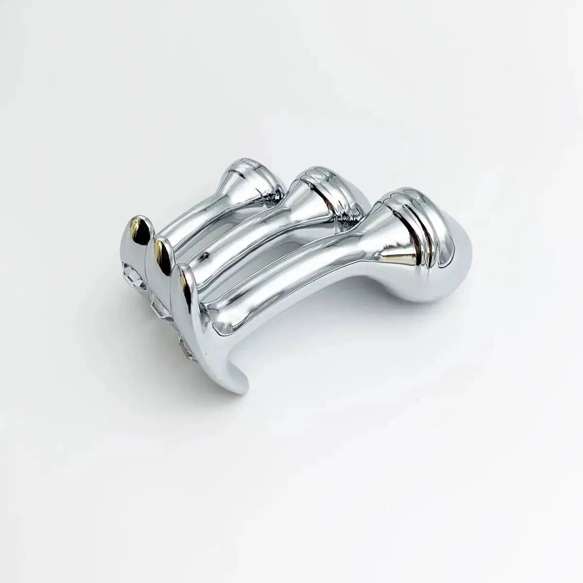 Gem Base Metal Anal Plug - WOWihte