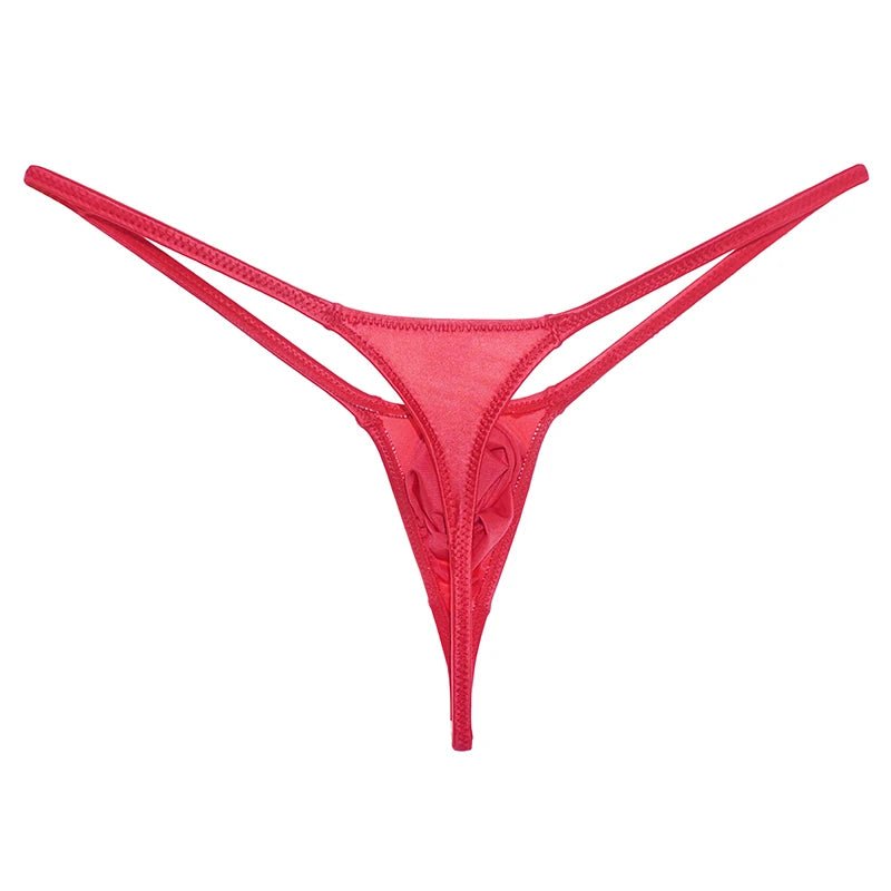 Glossy Low - Rise Men's G - String - WOWihte