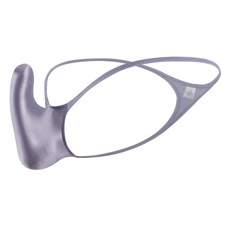 Glossy Low - Rise Men's G - String - WOWihte