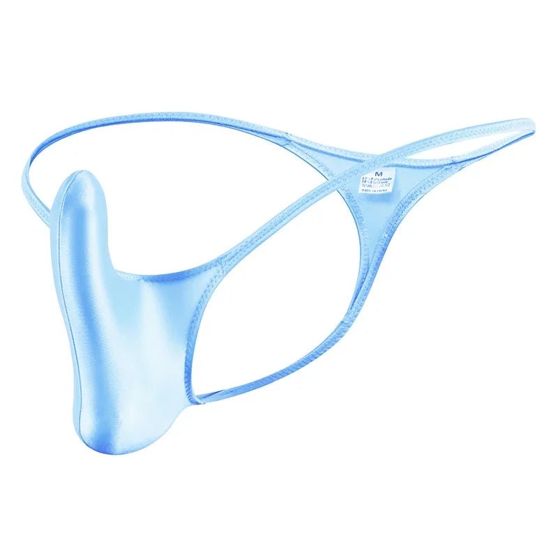 Glossy Low - Rise Men's G - String - WOWihte