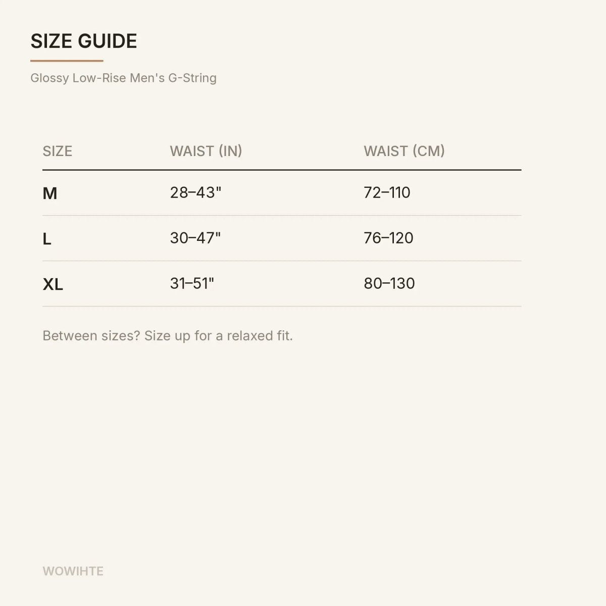 Glossy Low-Rise Men's G-String - WOWihte