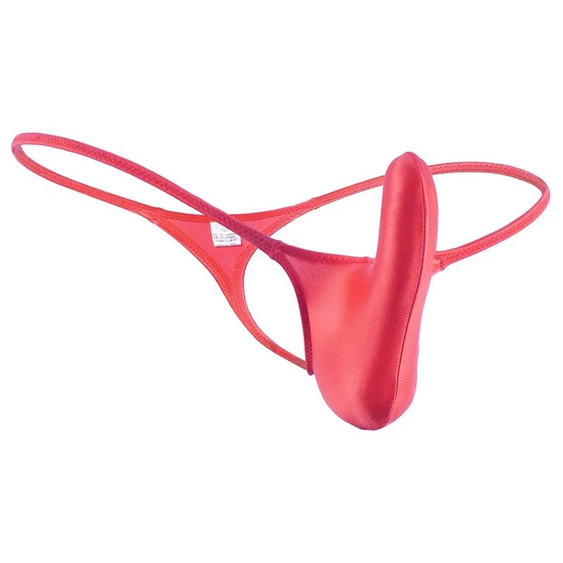 Glossy Low - Rise Men's G - String - WOWihte