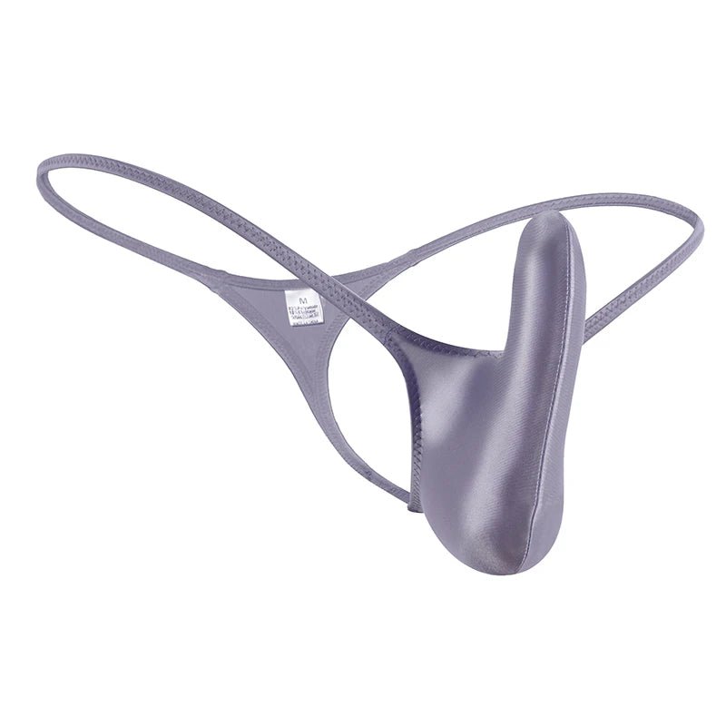Glossy Low - Rise Men's G - String - WOWihte