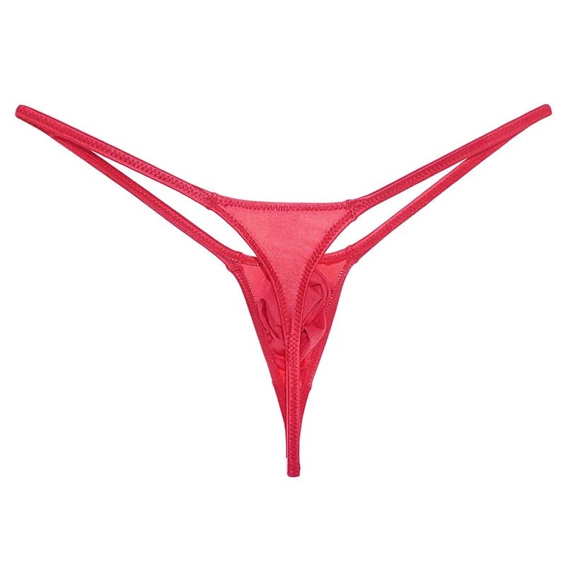 Glossy Low - Rise Men's G - String - WOWihte