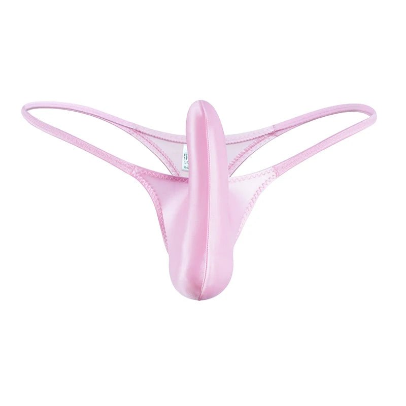 Glossy Low - Rise Men's G - String - WOWihte