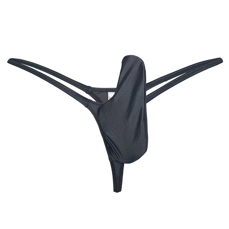 Glossy Low - Rise Men's G - String - WOWihte