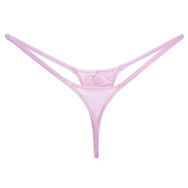 Glossy Low - Rise Men's G - String - WOWihte