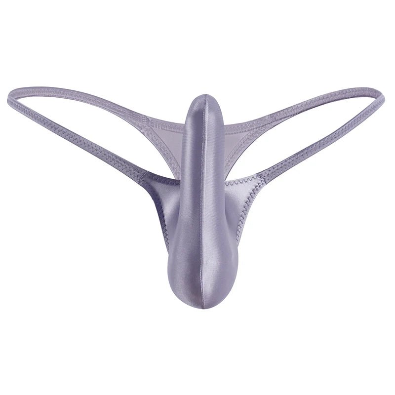 Glossy Low - Rise Men's G - String - WOWihte