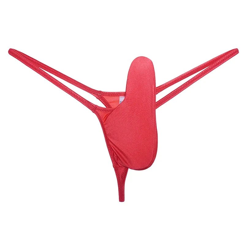 Glossy Low - Rise Men's G - String - WOWihte
