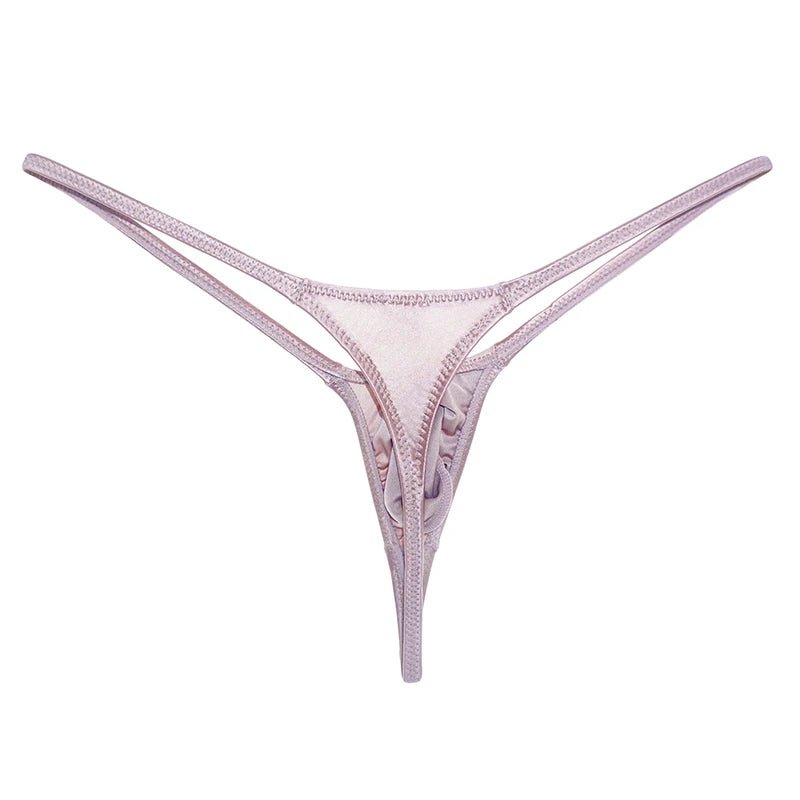 Glossy Low - Rise Men's G - String - WOWihte