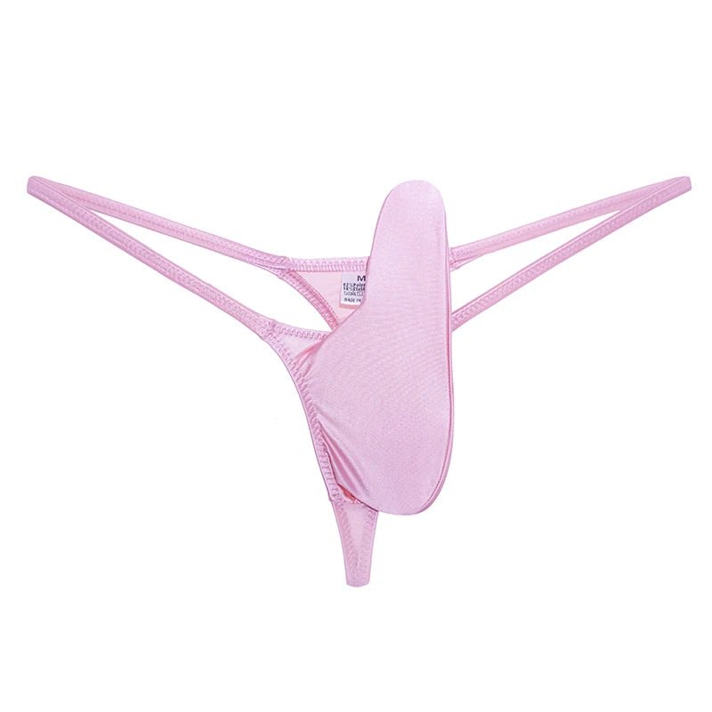 Glossy Low - Rise Men's G - String - WOWihte