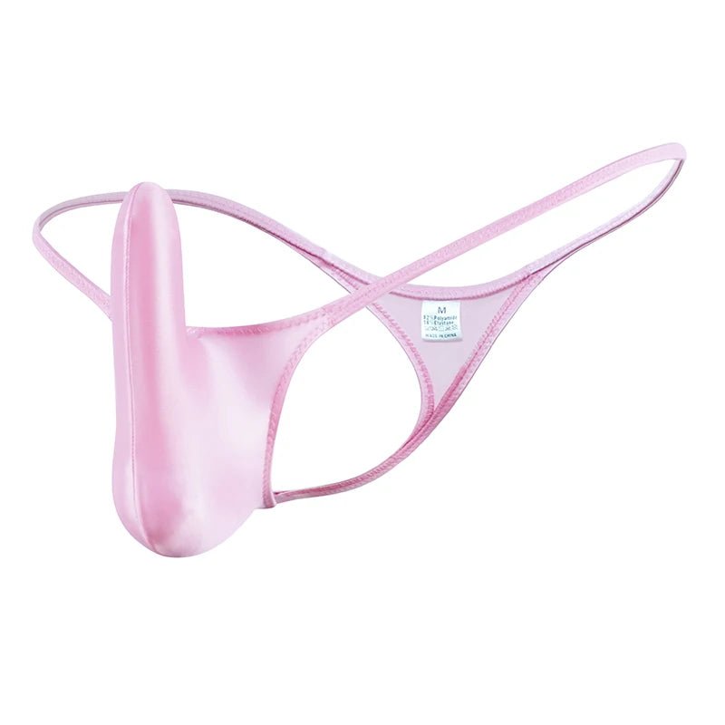 Glossy Low - Rise Men's G - String - WOWihte