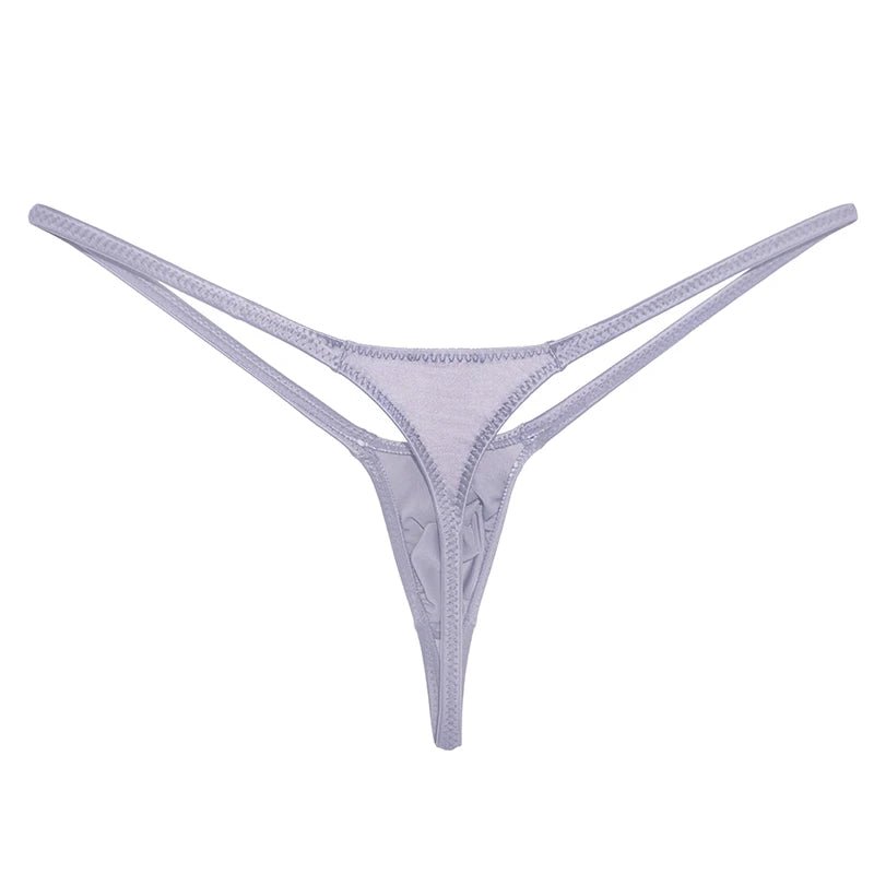 Glossy Low - Rise Men's G - String - WOWihte