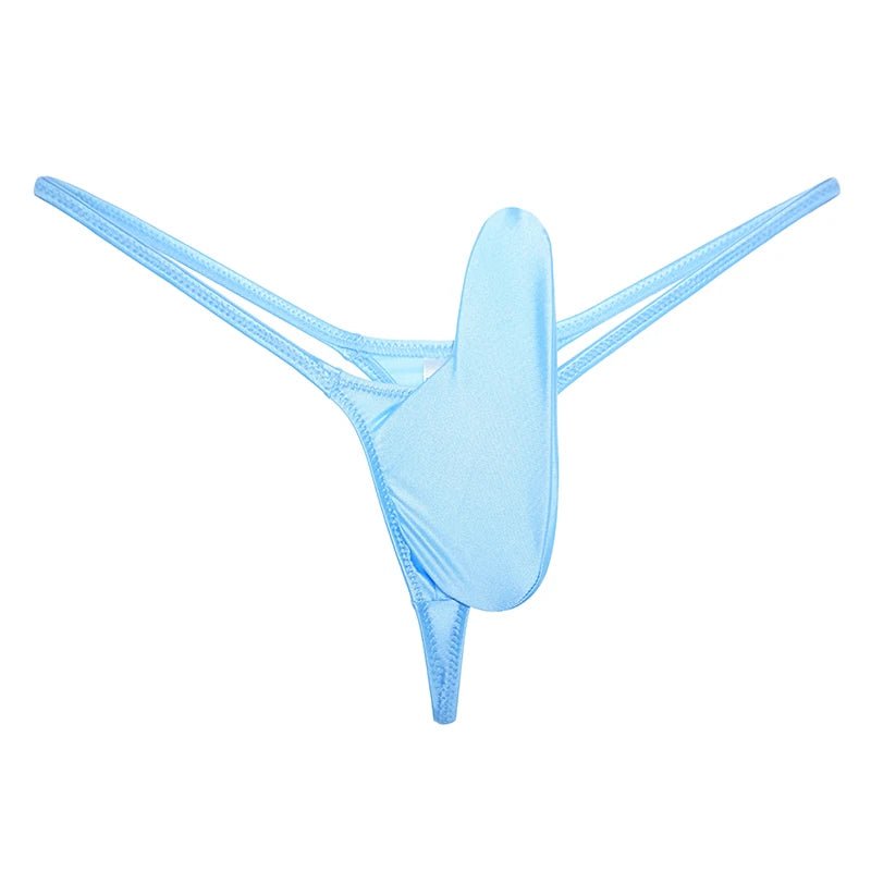 Glossy Low - Rise Men's G - String - WOWihte