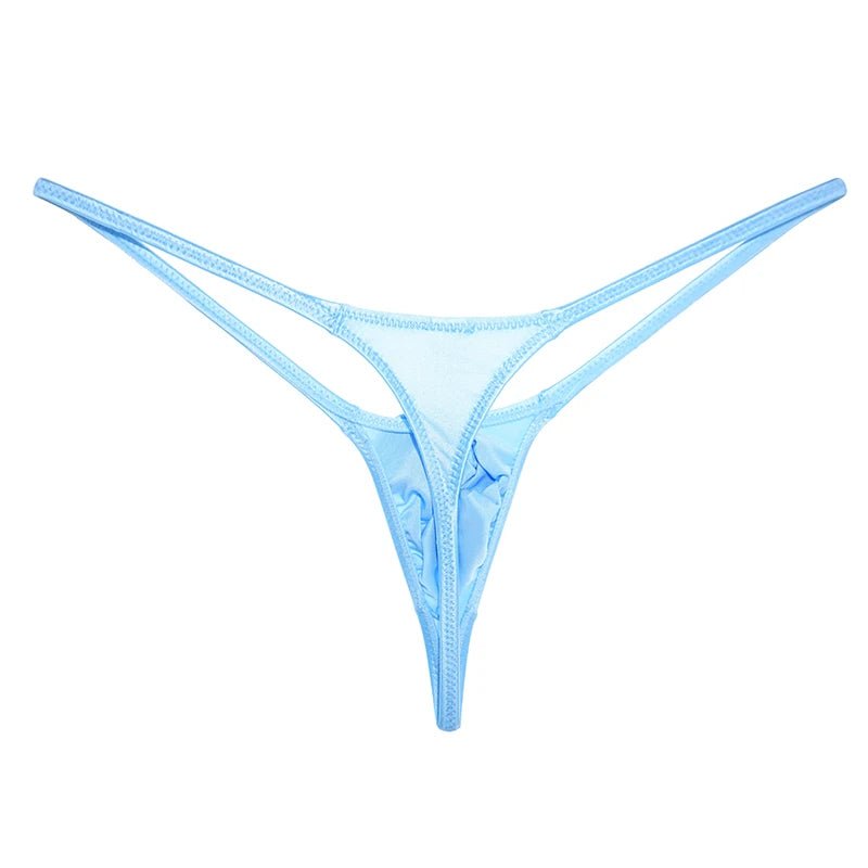 Glossy Low - Rise Men's G - String - WOWihte