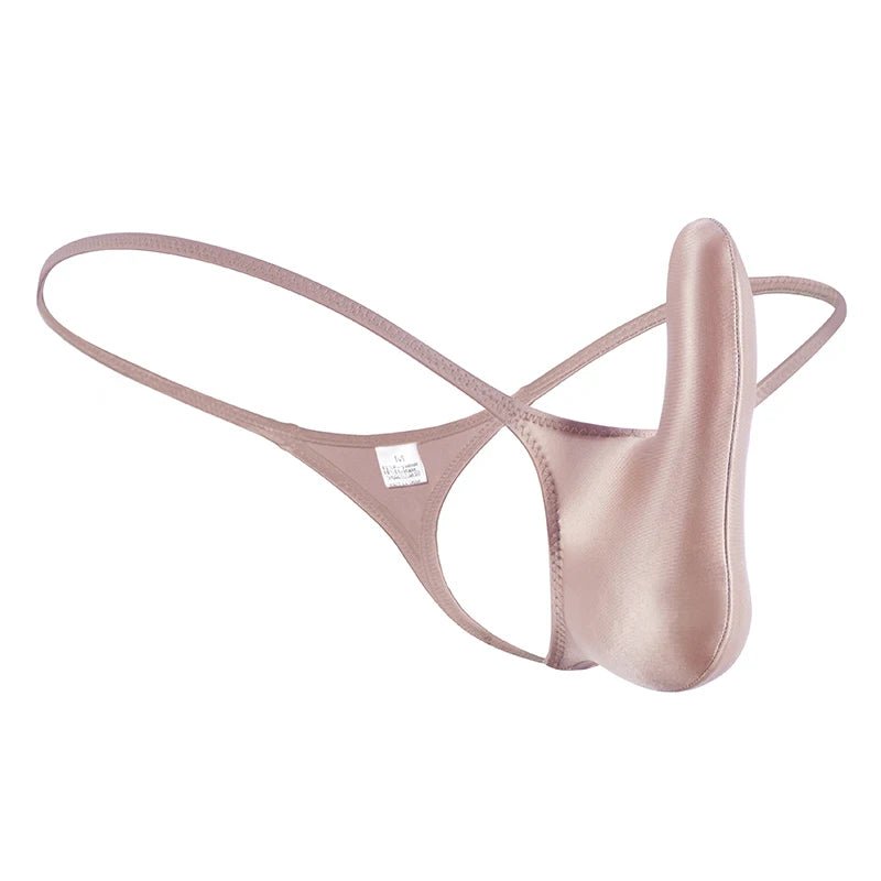 Glossy Low - Rise Men's G - String - WOWihte