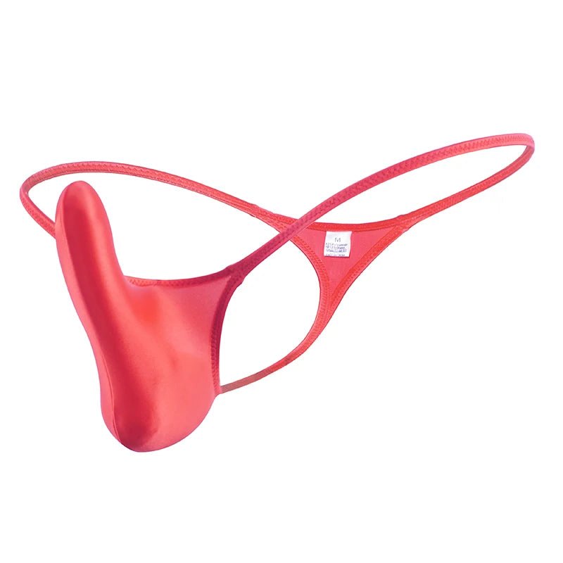 Glossy Low - Rise Men's G - String - WOWihte