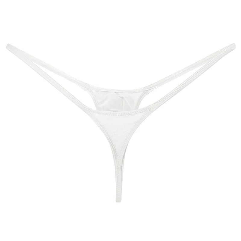 Glossy Low - Rise Men's G - String - WOWihte