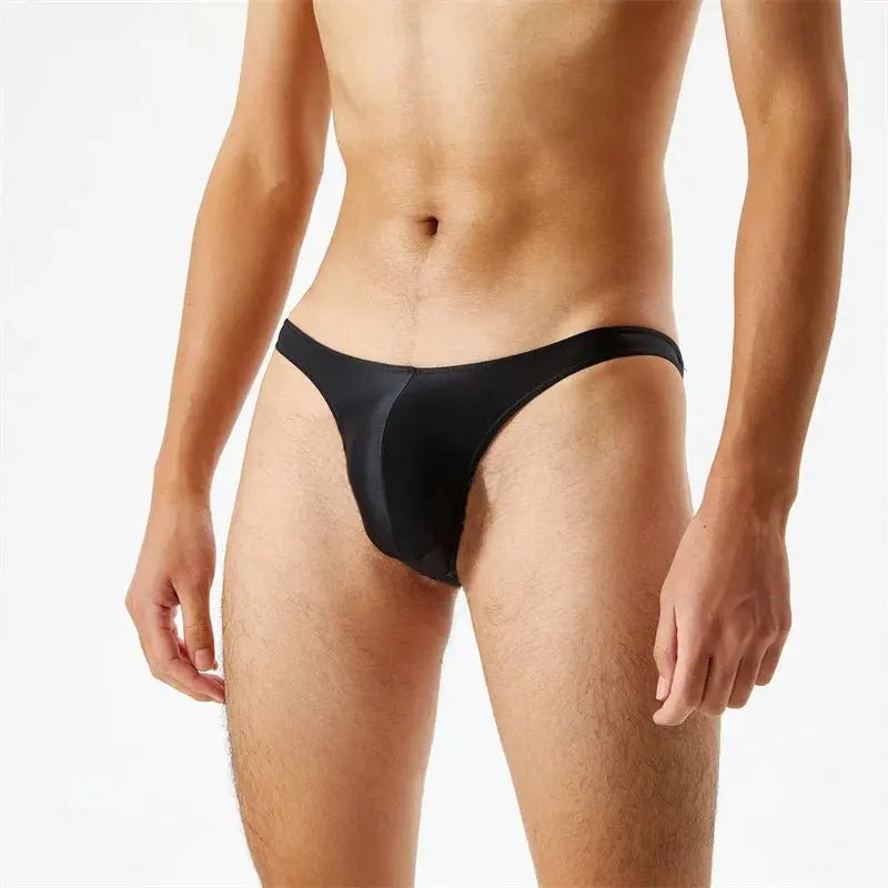 Glossy Satin String Bikini - WOWihte