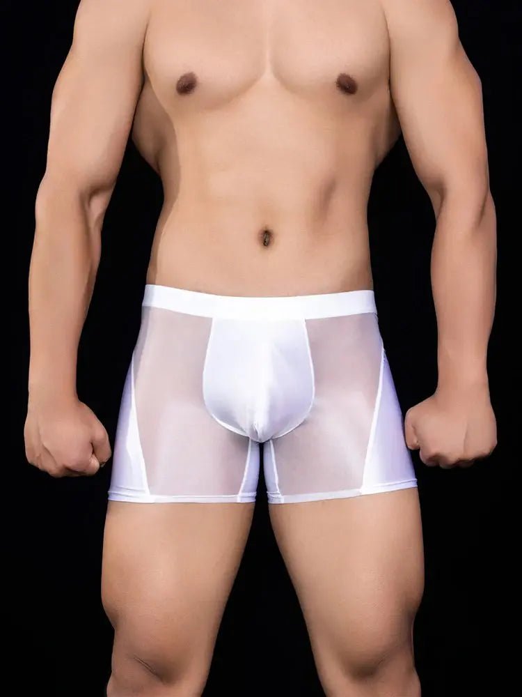 Glossy Shaper Boxer Briefs - WOWihte