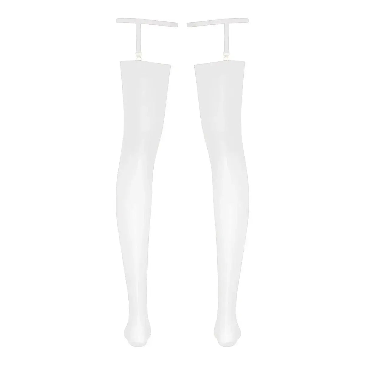 Glossy Sheer Performance Thigh Highs - WOWihte