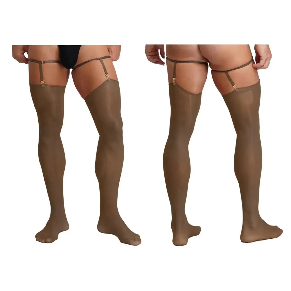 Glossy Sheer Performance Thigh Highs - WOWihte